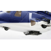 Fuselage Airwolf Bleu - T-rex 450 Align - KZ0820114TA