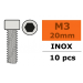 Vis Cyl 6 Pan M3X20 Inox  (10) - GF-0200-010 - 0900GF-0200-010