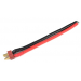 Connecteur avec cable - Deans - Contact or - Connecteur Male - 12AWG Cable silicone - 10cm