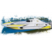 Bateau RC Aquacraft Mini Wildcat Jaune - AQUB47YY