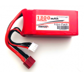 Batterie Lipo 1300mAh 3S 11.1V 75C DEAN