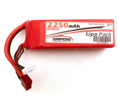 Batterie Lipo 2250mAh 3S 11.1V 30C Dean