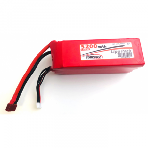 Batterie Lipo 5200mAh 6S 22.2V 45C Dean - TOR-5200LI6S45D