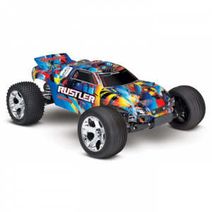 Voiture RC Rustler 2WD Rock n  Roll TRAXXAS 1/10 Brushed - 37054-4