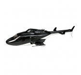 Modelisme helicoptere - Fuselage AIRWOLF Peint Couleur Noir - T-rex 450 Align - KZ0820116TA