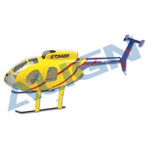 Modelisme helicoptere - Fuselage fibre peint 500E - T-rex 250 Align - HF2504T