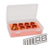 Set de 8 venturis anodises orange RB XTREM FLUX - 02010-012