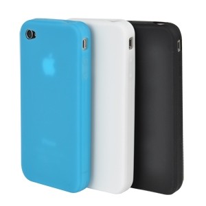 3 Housses silicone Iphone 4 - MUCCPRUIP4G009