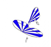 Empennage Bleu - Minium Clipped Wing - A0752-13CBL