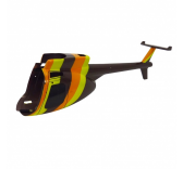 Modelisme helicoptere - Fuselage 3 couleurs Hugues 500 - MHD - Z700556