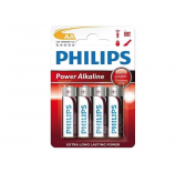 Piles AA LR6 Alkaline PHILIPS (x4) - 3171-5510602