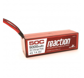 Reaction 14.8V 5000mAh 4S 50C LiPo, Hardcase: EC5