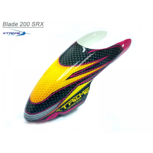 Epoxy Flexible Fiber Glass Canopy ( Peint - Jaune ) B200SRX - Blade 200 SRX - B200SR12-Y