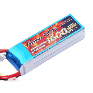 Gens Ace 1600mAh 14.8V 40C 4S1P Lipo Battery Pack