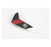 120SR - Red vertical fin with stickers