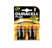 Duracell Plus LR6 AA batteries per 4