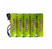 Modelisme batteries - Pack RX 6.0V 2500Mah JR - 5255S