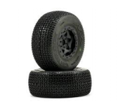 Pneus short course 1/10 City Block super soft (montes / collees) de la marque modelisme Aka - AKA13004VRA