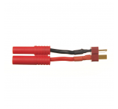 Deans Controller adapter (M) to 4mm FMS battery (F)
