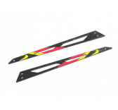 Carbon Tail Boom Support (Red - 2 pcs) - Blade 130X