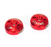 Aluminium Covers for Carbon Blade (Red, 2 pcs) -B350QX